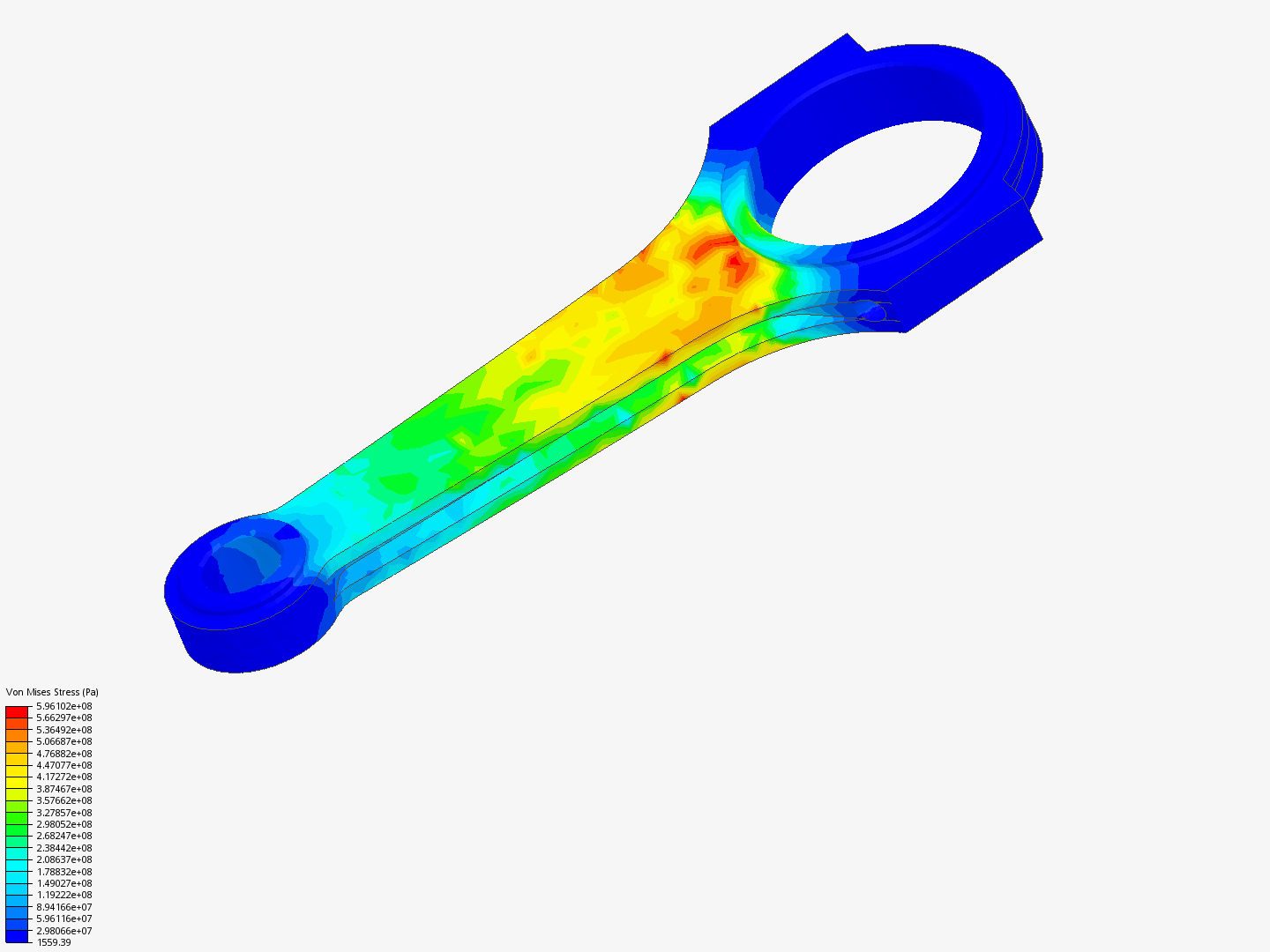 Tutorial 1: Connecting rod stress analysis - Copy image