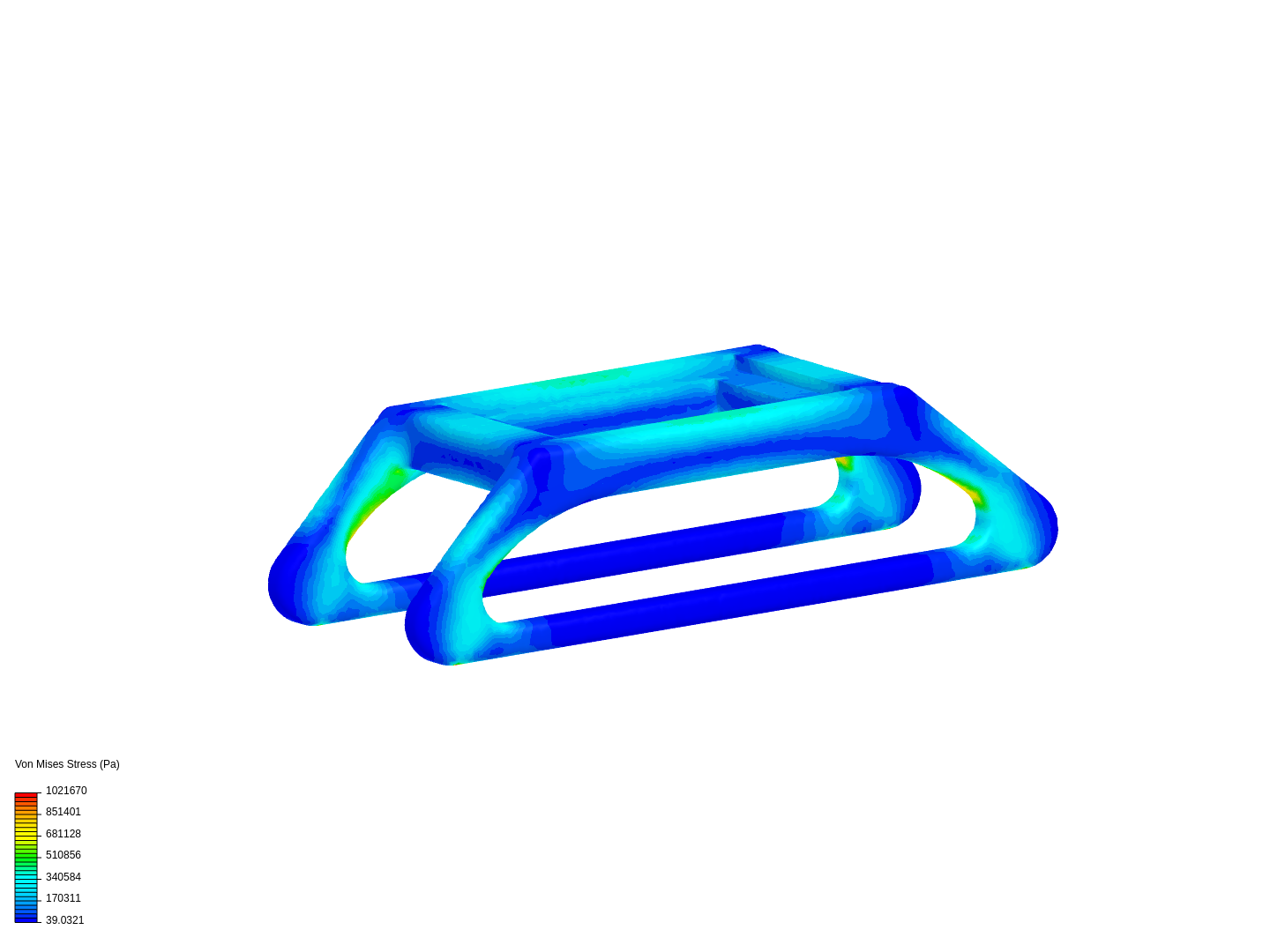 Drone Leg Static FEA image