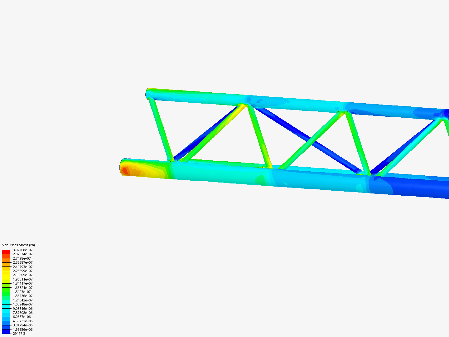 Tutorial - Linear static analysis of a crane image