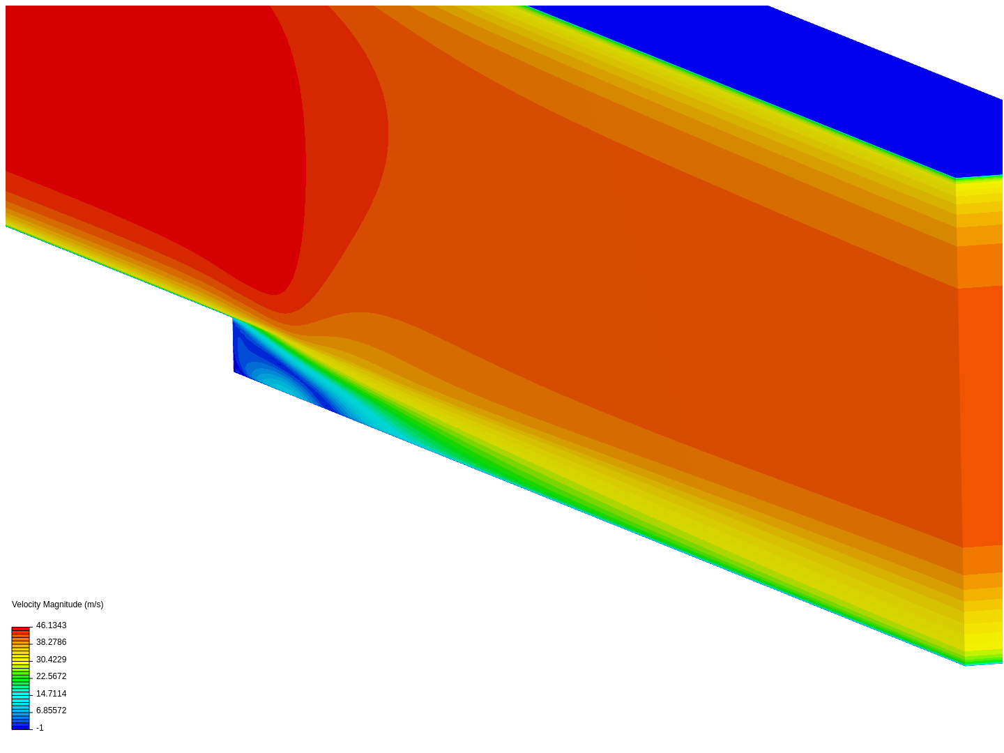 Airflow reattachment: Backward facing step image