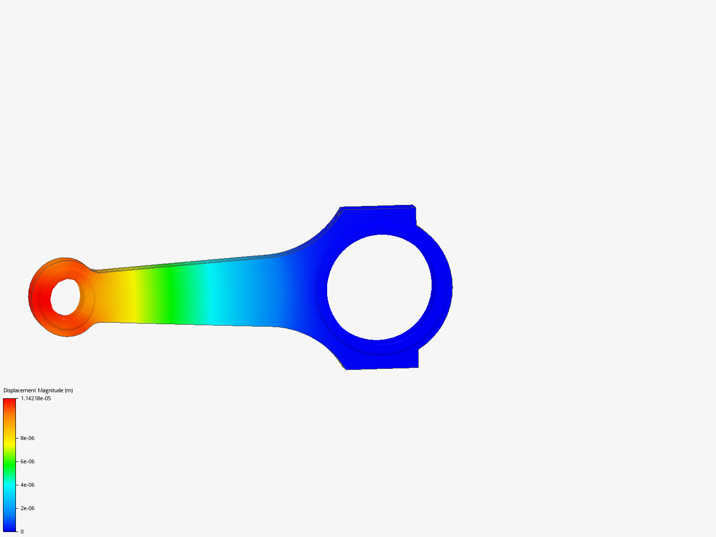 Connecting rod stress analysis image