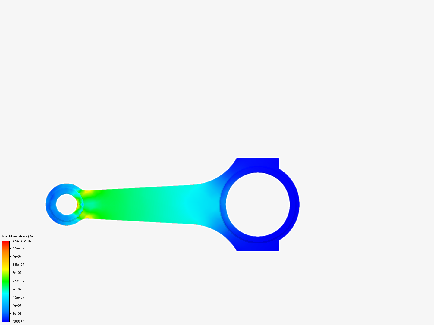 Connecting rod stress analysis image