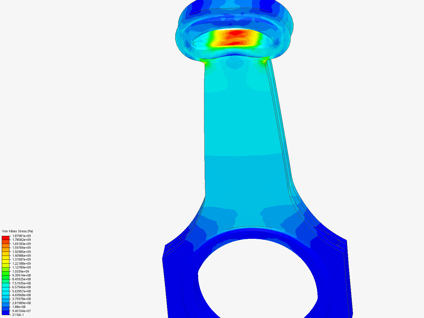 Tutorial 1: Connecting rod stress analysis image