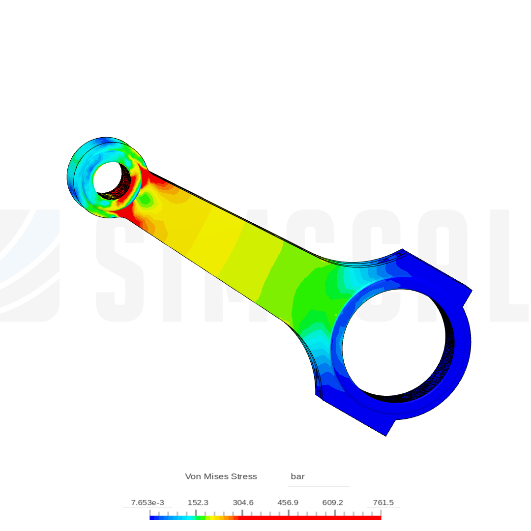 Tutorial 1: Connecting rod stress analysis image