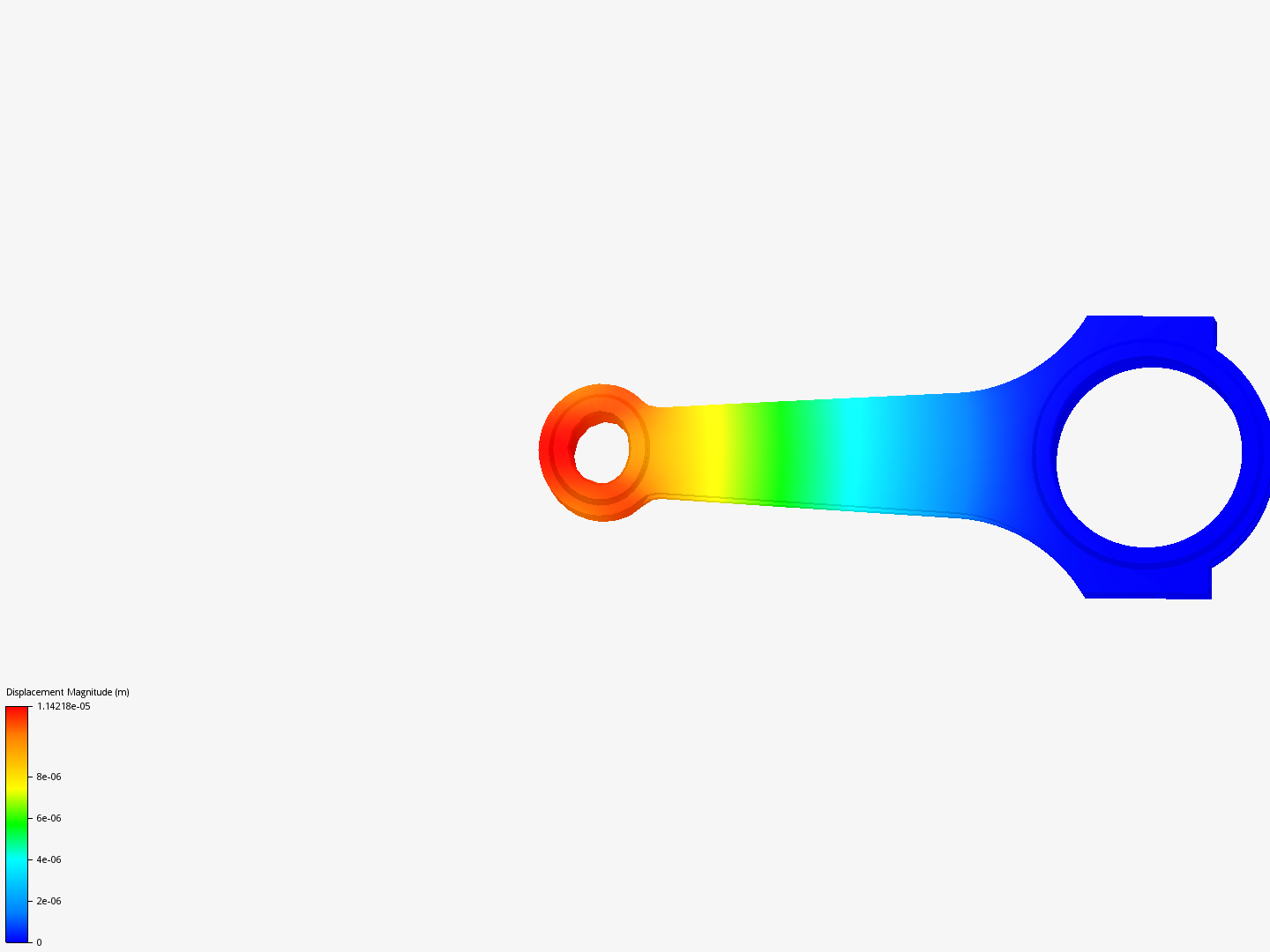 Connecting rod stress analysis image