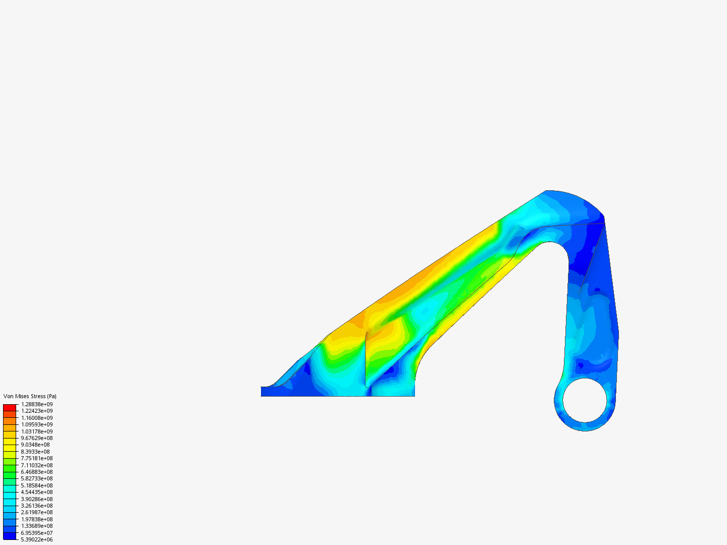 Plate 2: Nonlinear Analysis of Aircraft Engine Bearing Bracket - Copy image