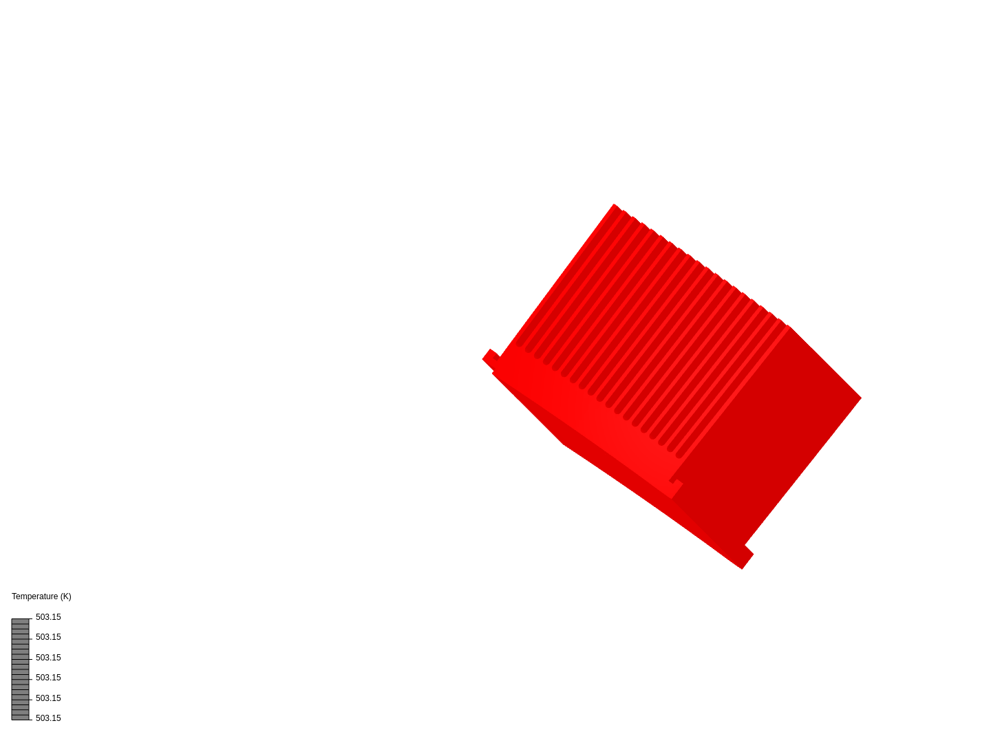 Heat sink thermal stress image