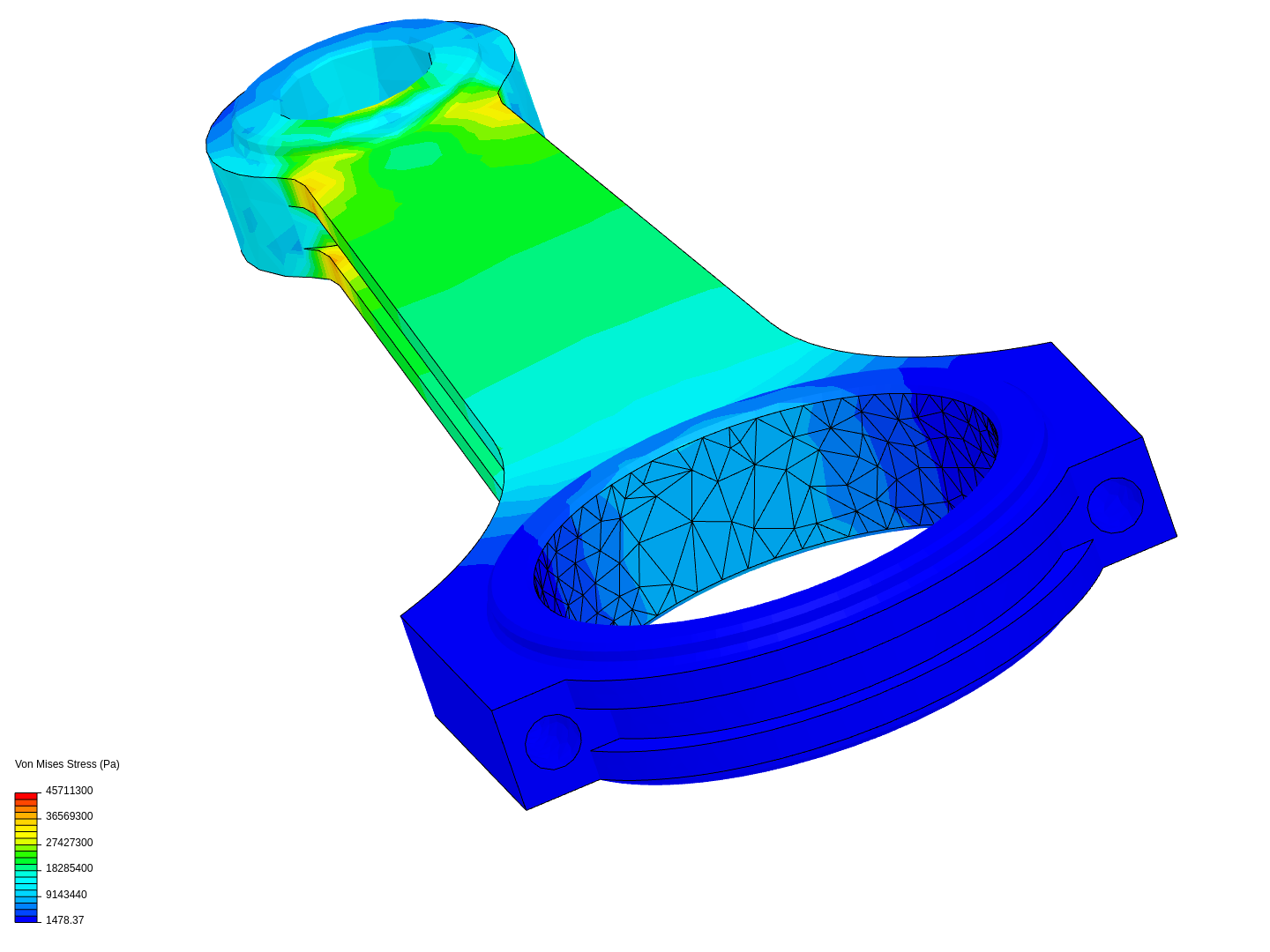 Tutorial 1: Connecting rod stress analysis image