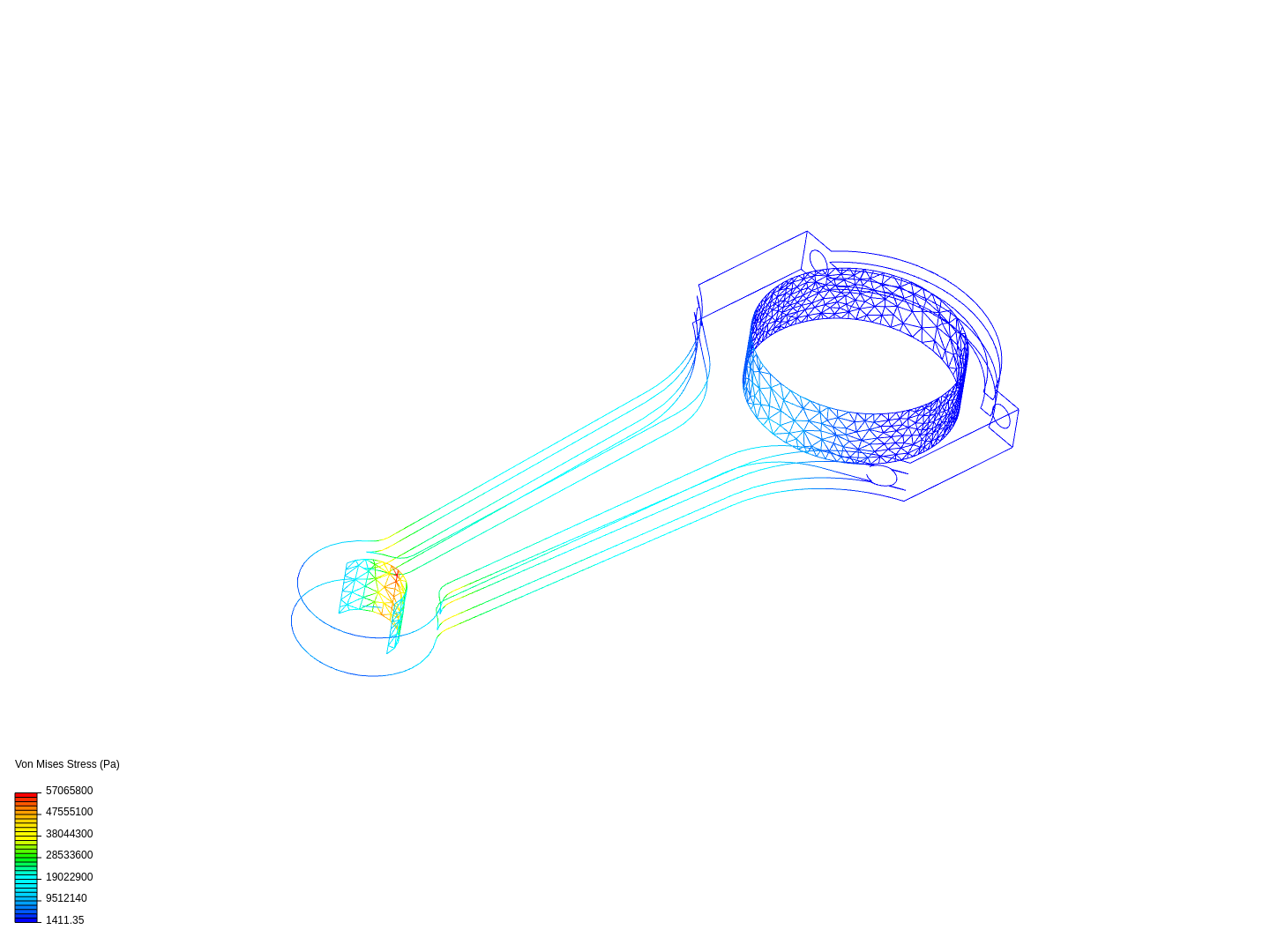 Tutorial 1: Connecting rod stress analysis image