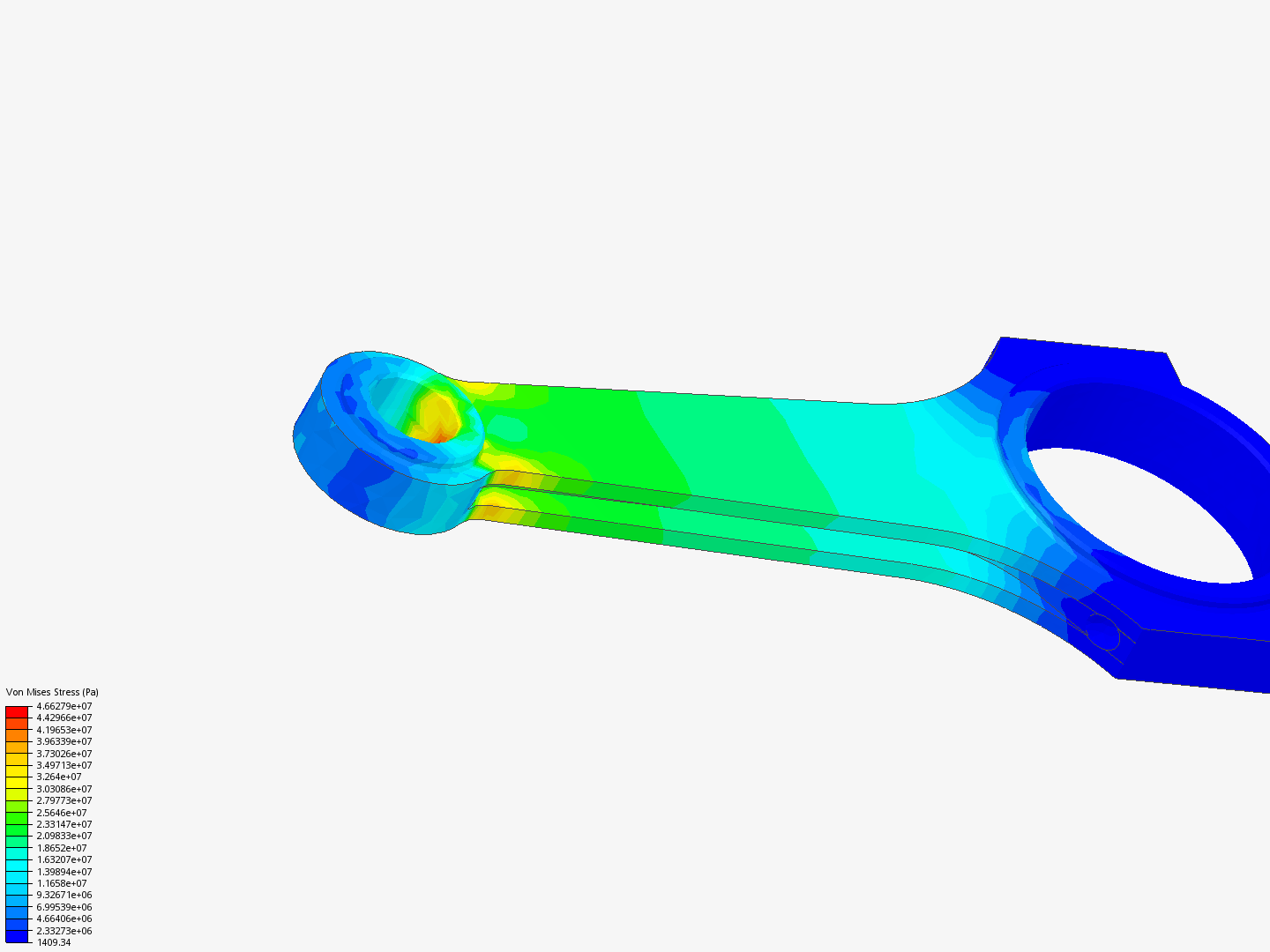 Tutorial 1: Connecting rod stress analysis image