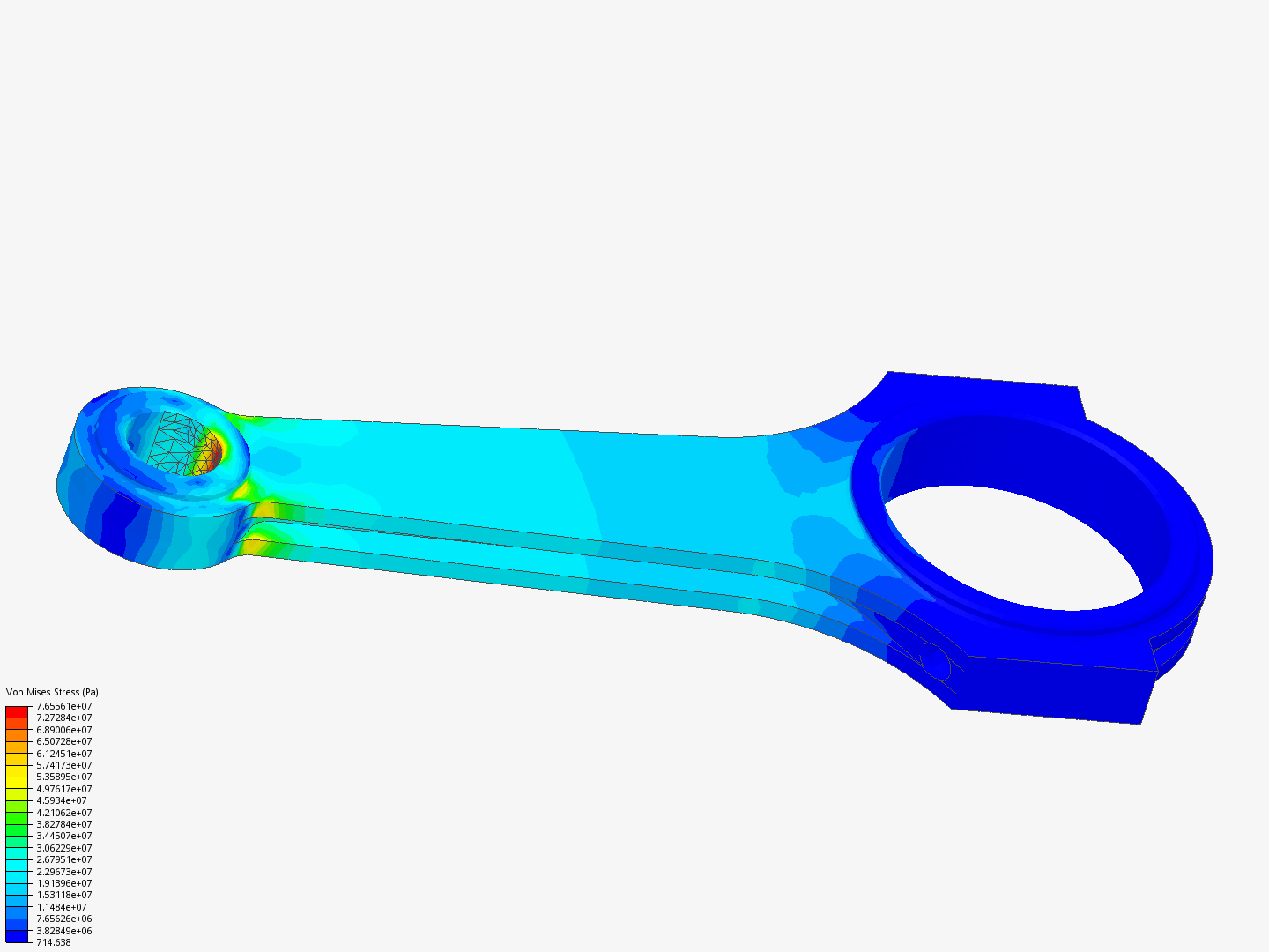 Tutorial 1: Connecting rod stress analysis image