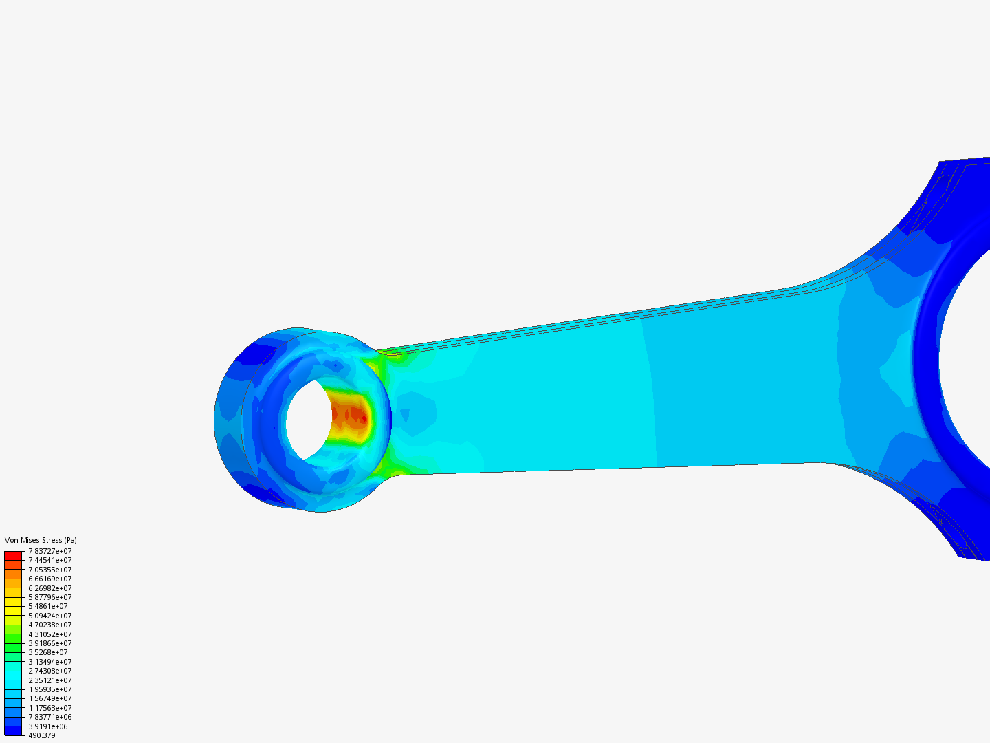 Tutorial 1: Connecting rod stress analysis image