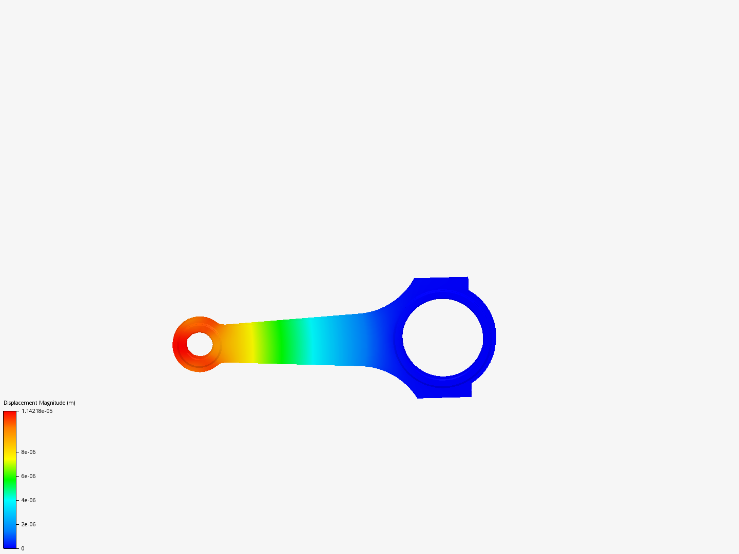 Connecting rod stress analysis image