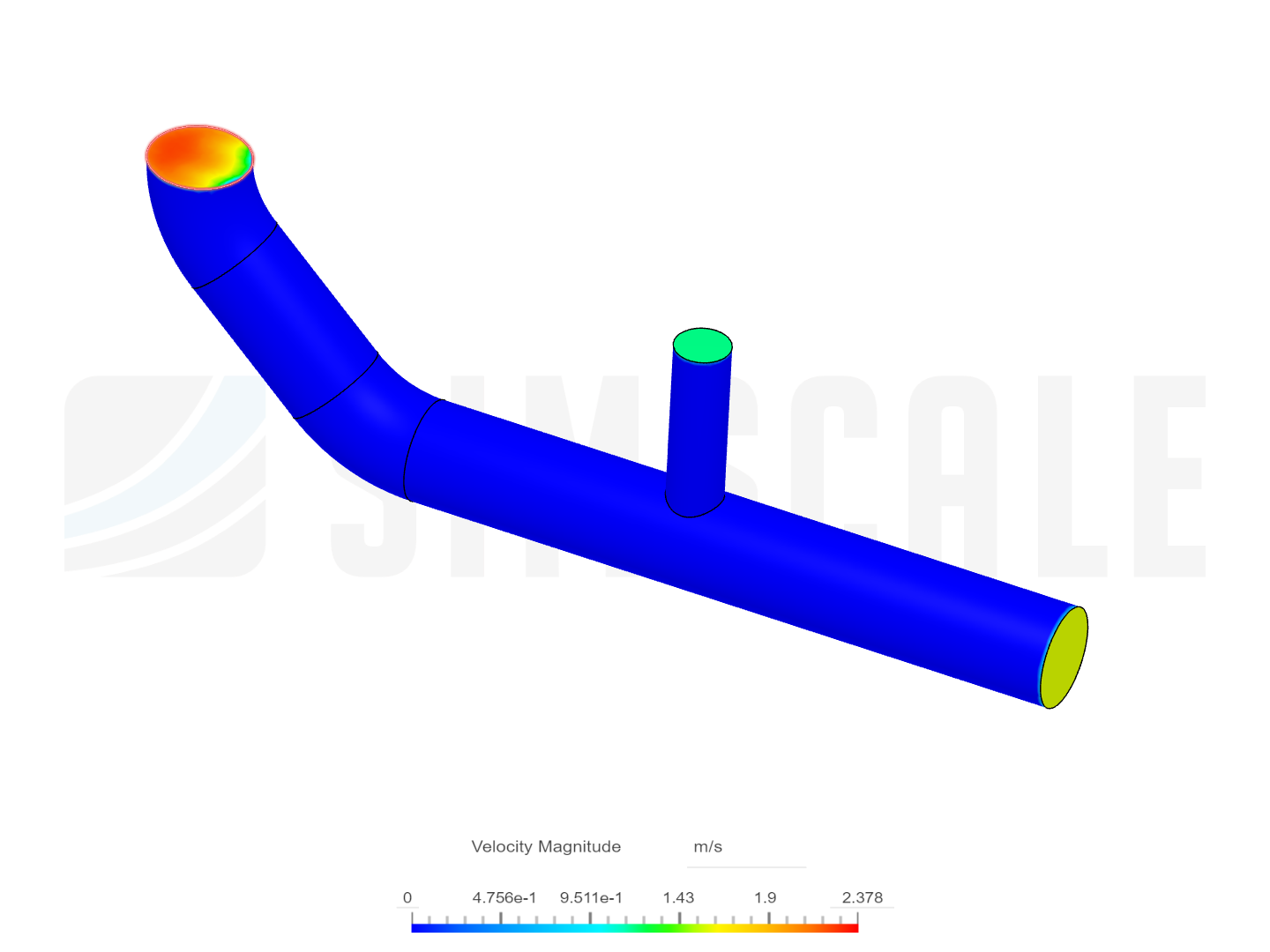 Tutorial: Pipe junction flow image