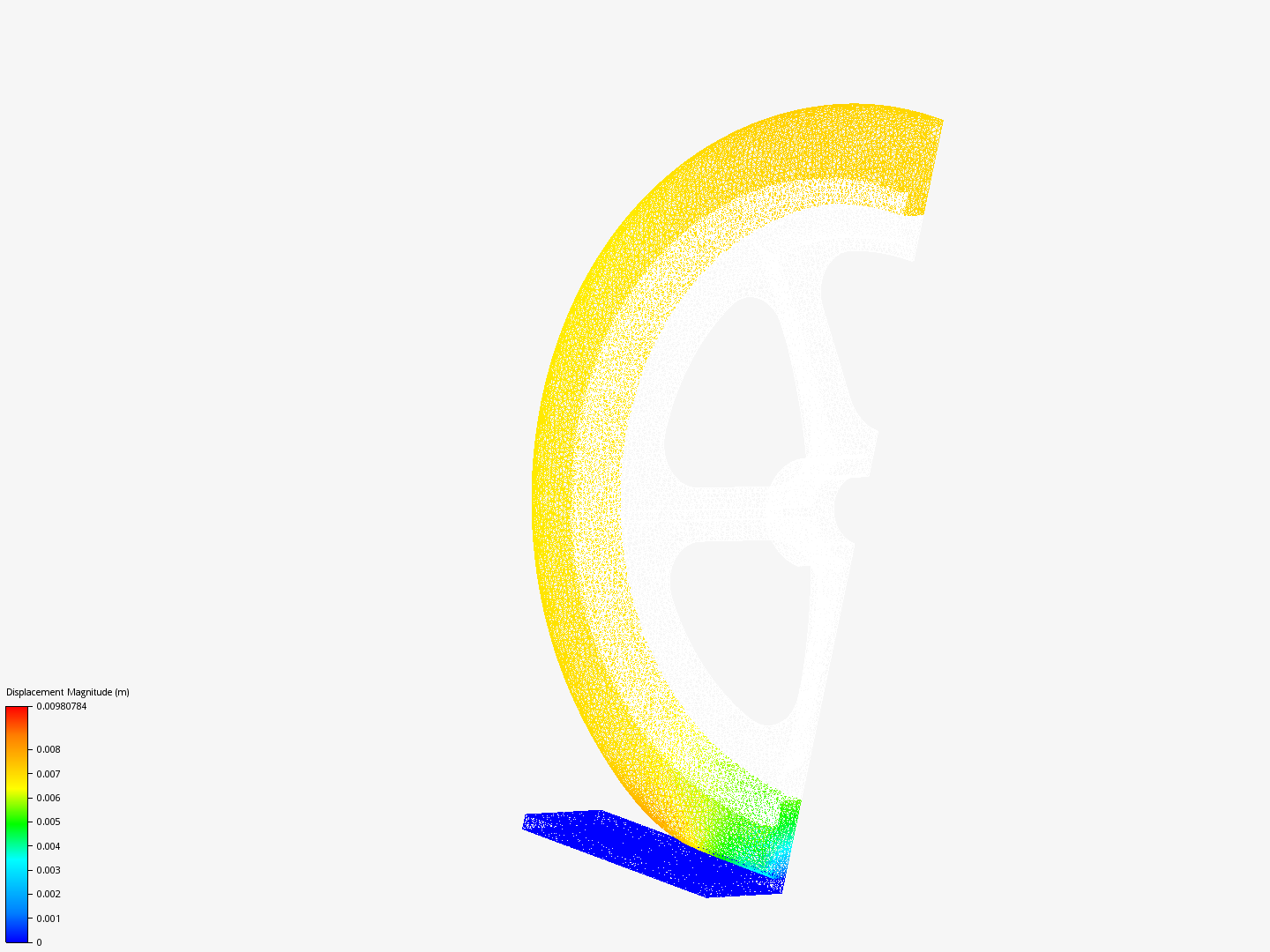 Tutorial: Nonlinear Analysis of a Wheel image