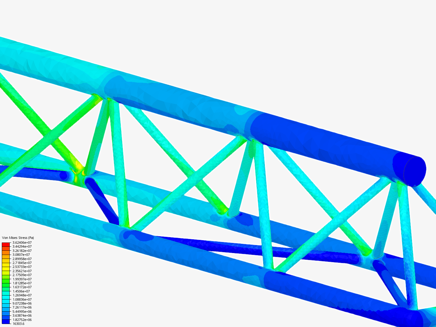 Tutorial - Linear static analysis of a crane image