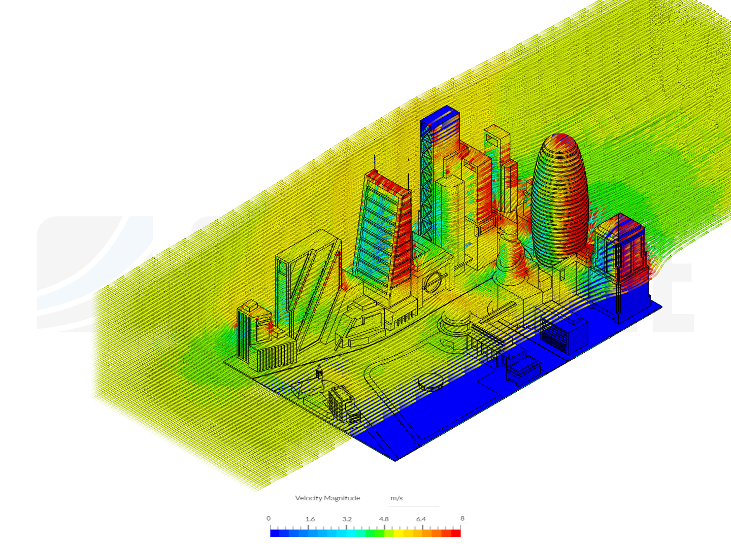 Wind building simulation image