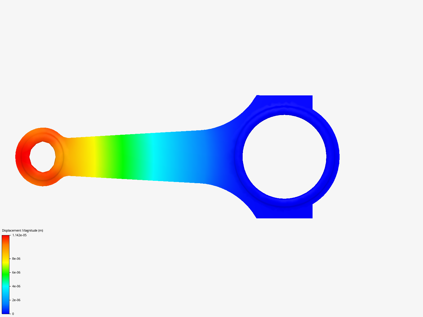 Connecting rod stress analysis image