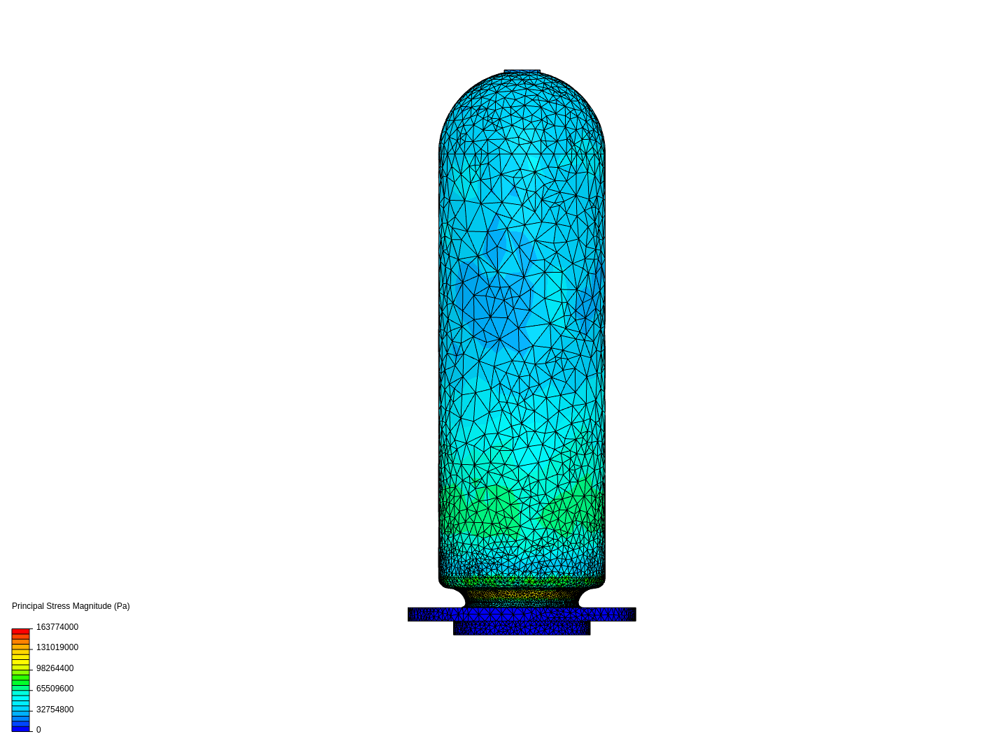 Final analysis of air vessel image