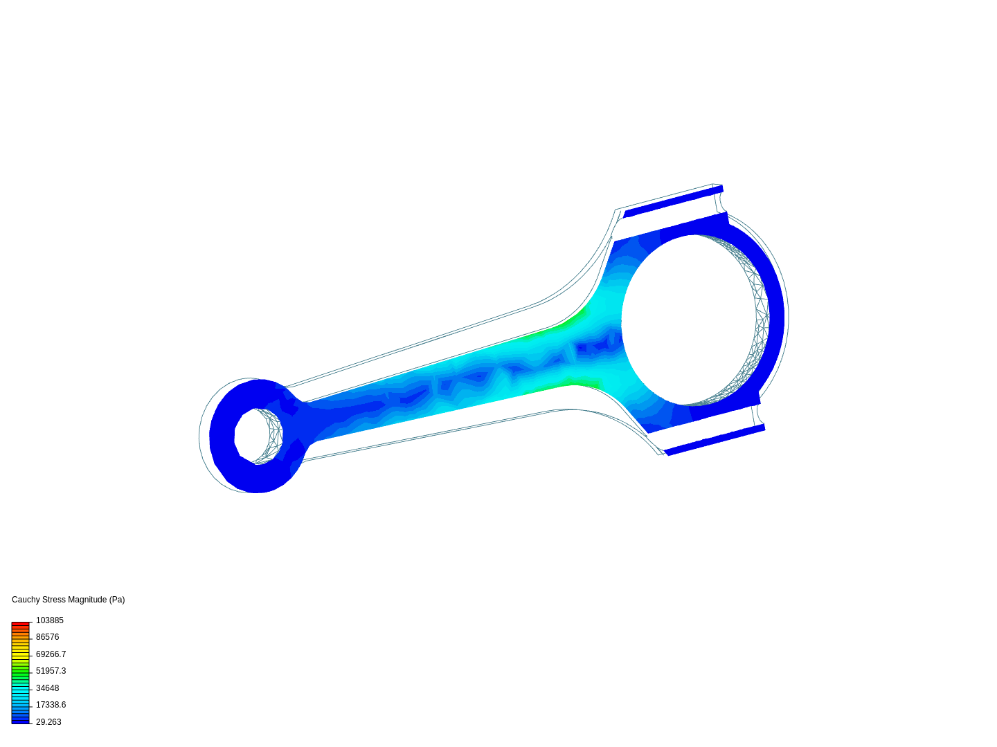 Tutorial 1: Connecting rod stress analysis image