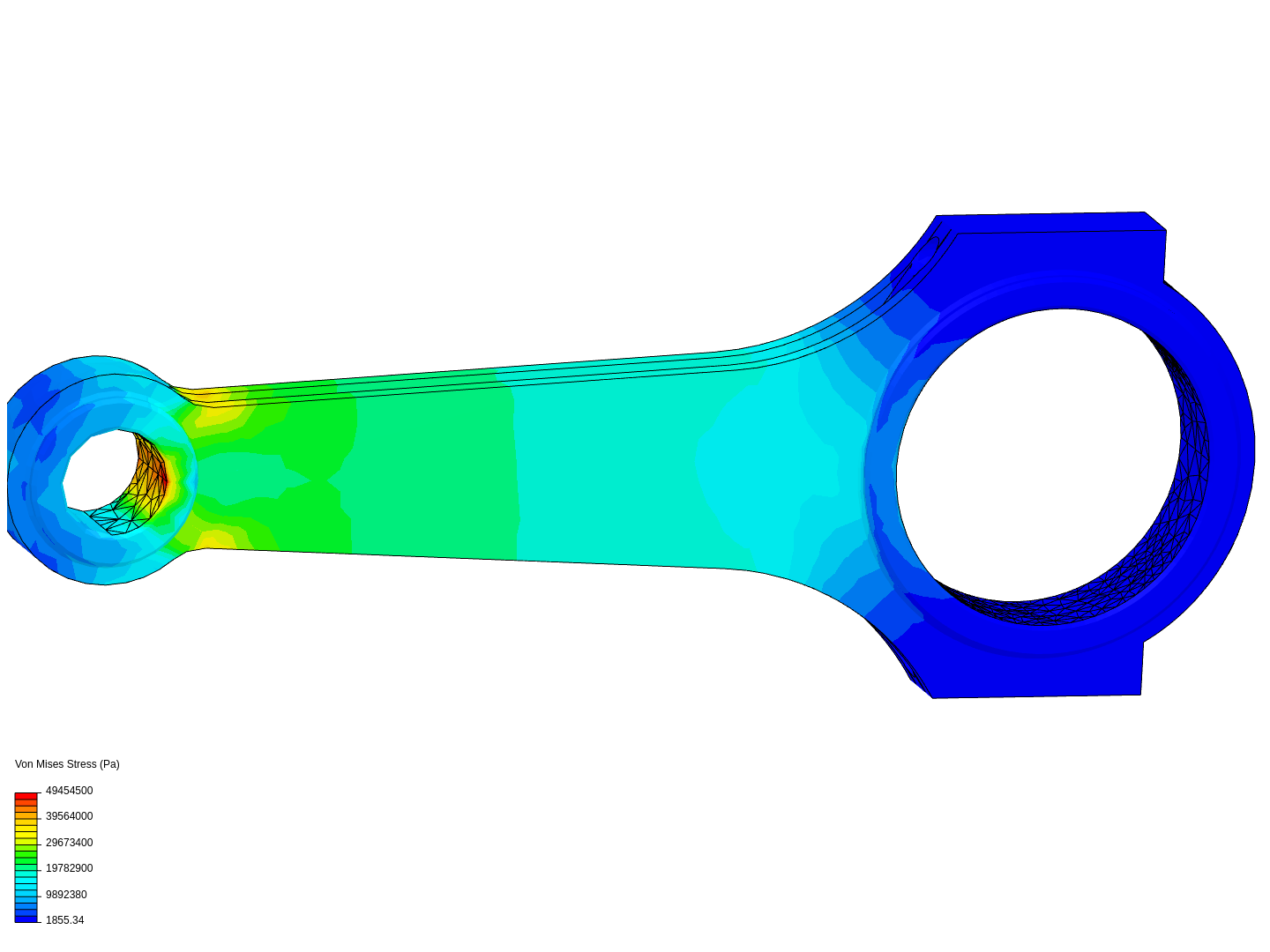 Tutorial 1: Connecting rod stress analysis image