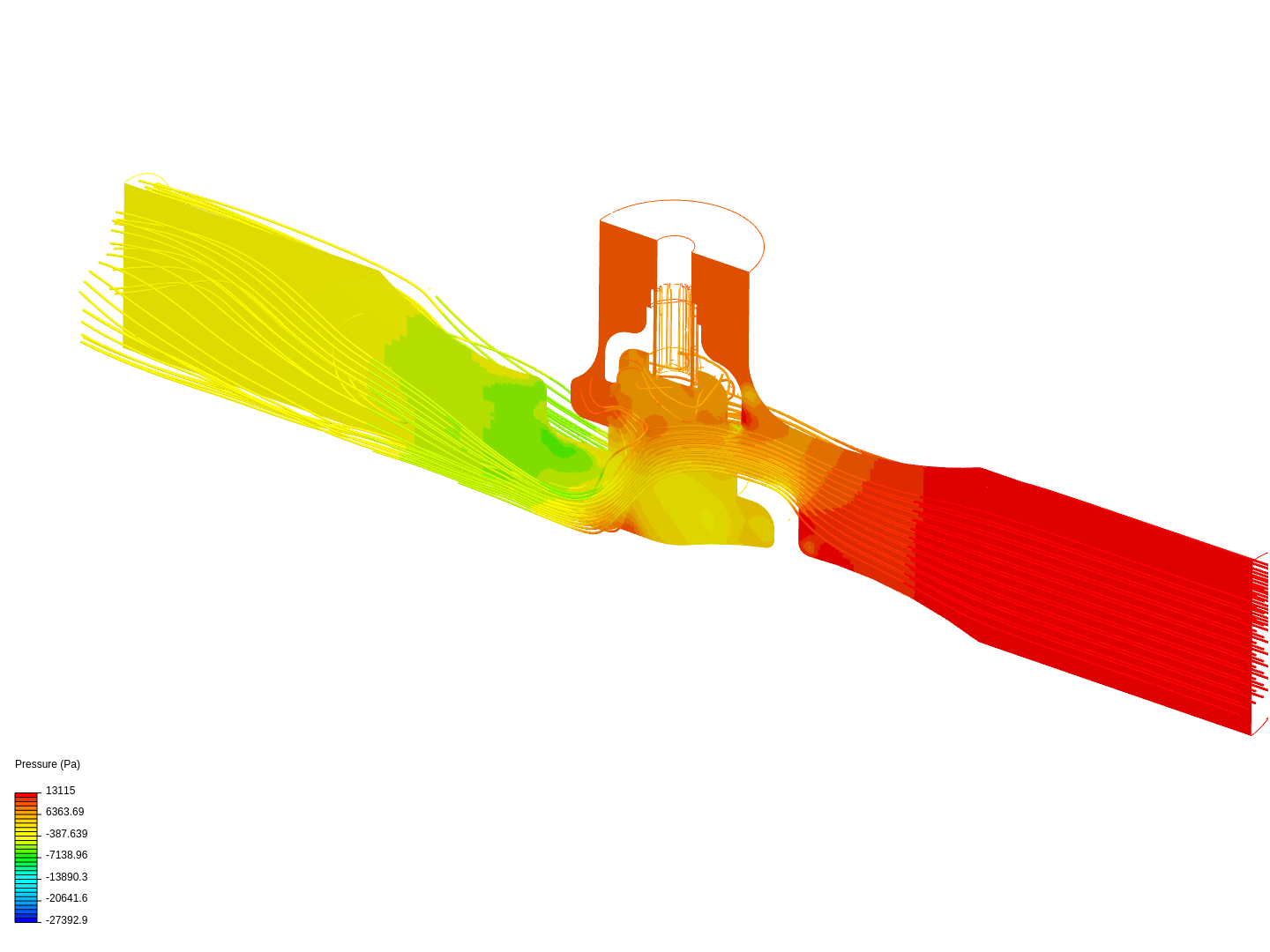 flow in cylinder - laminar image