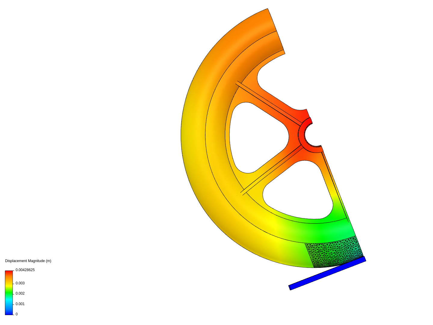 Tutorial: Nonlinear Analysis of a Wheel image