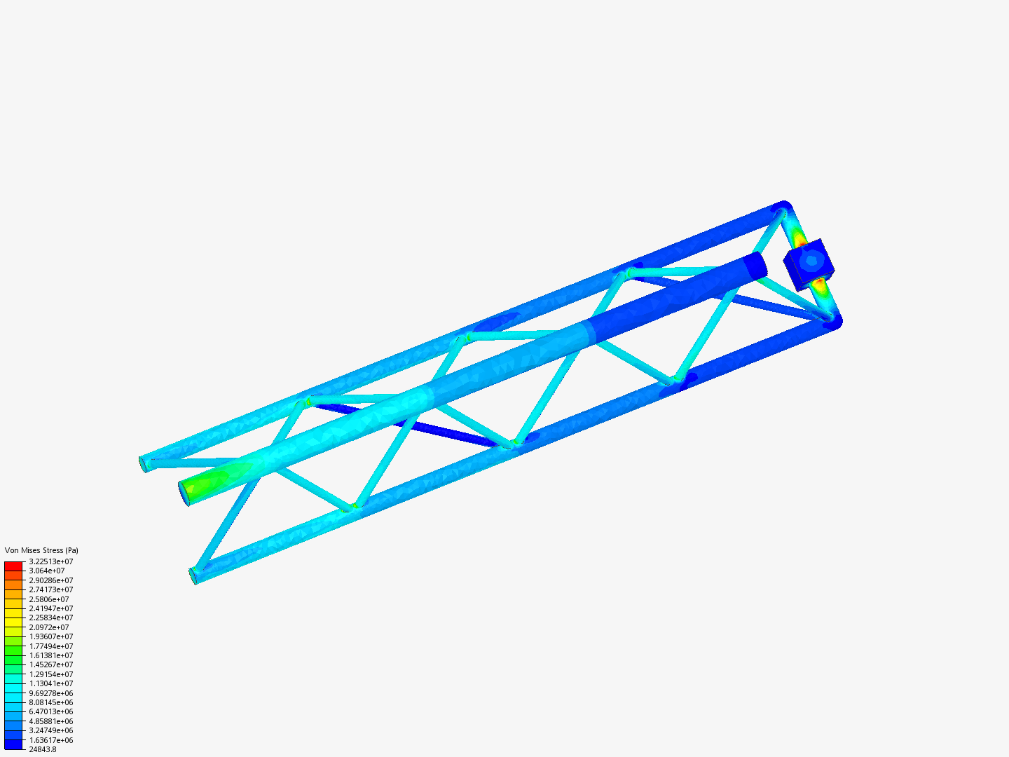 Tutorial - Linear static analysis of a crane image