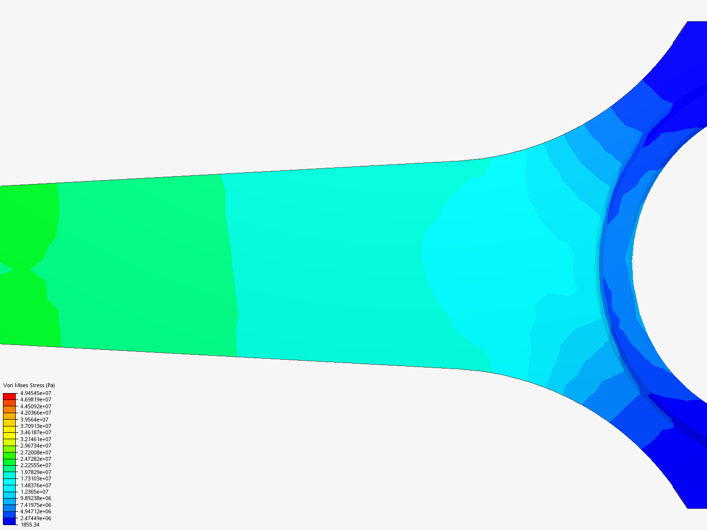 Connecting rod stress analysis image