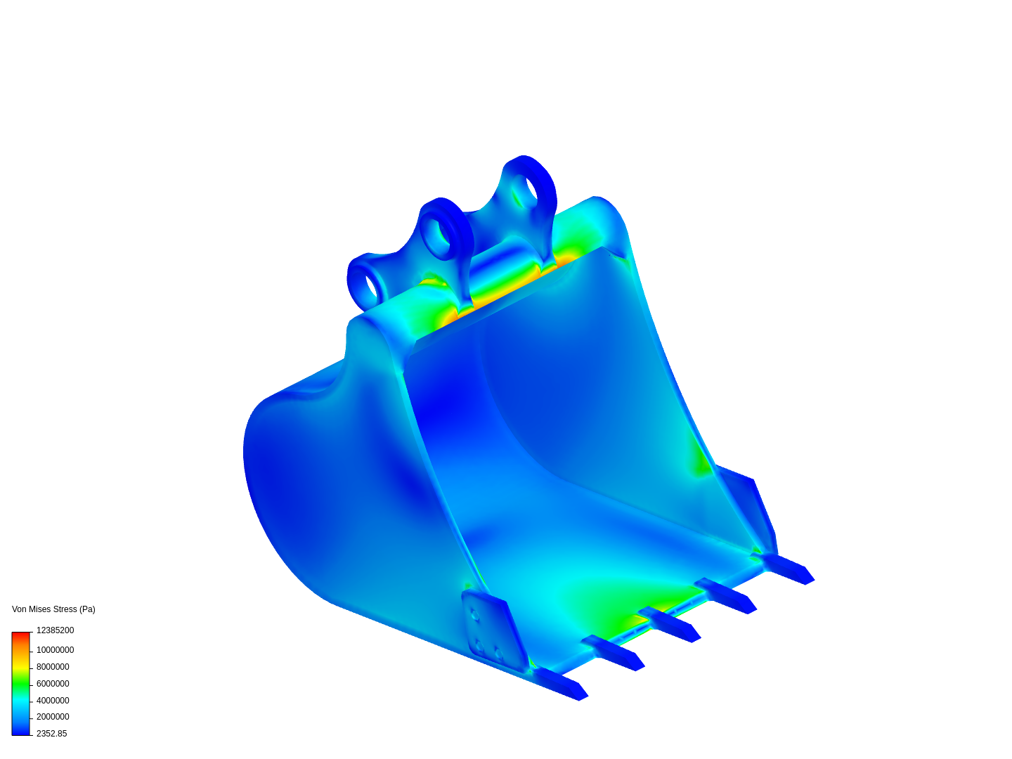 Structural analysis of Backhoe Bucket image