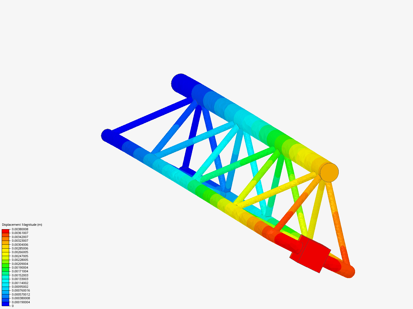 Tutorial - Linear static analysis of a crane image