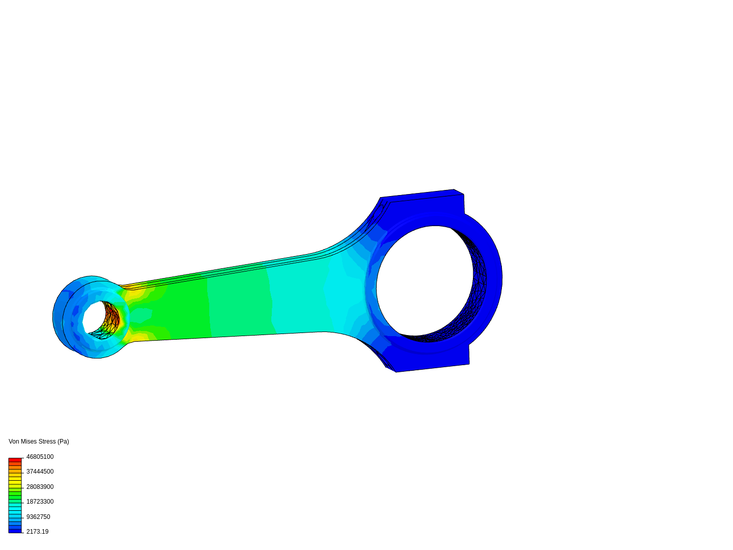 Tutorial 1: Connecting rod stress analysis image