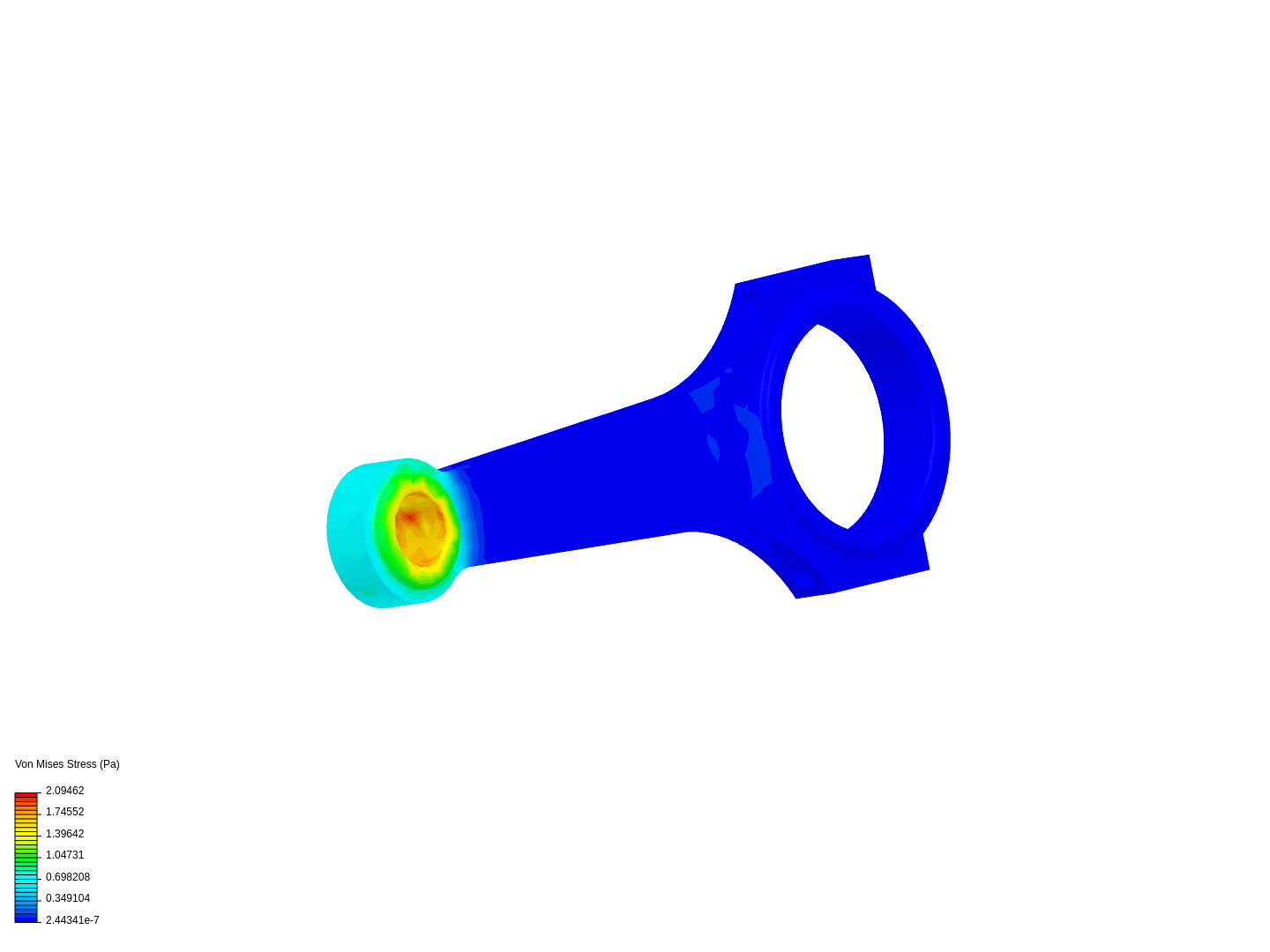 Tutorial 1: Connecting rod stress analysis image