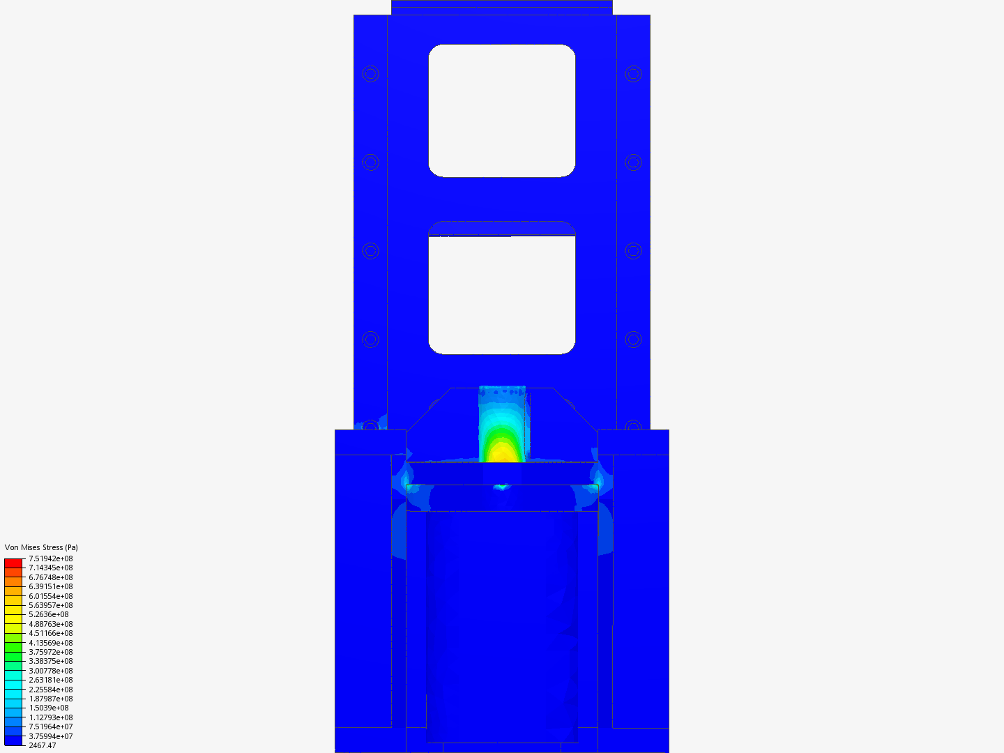 Tutorial - Linear static analysis of a crane image