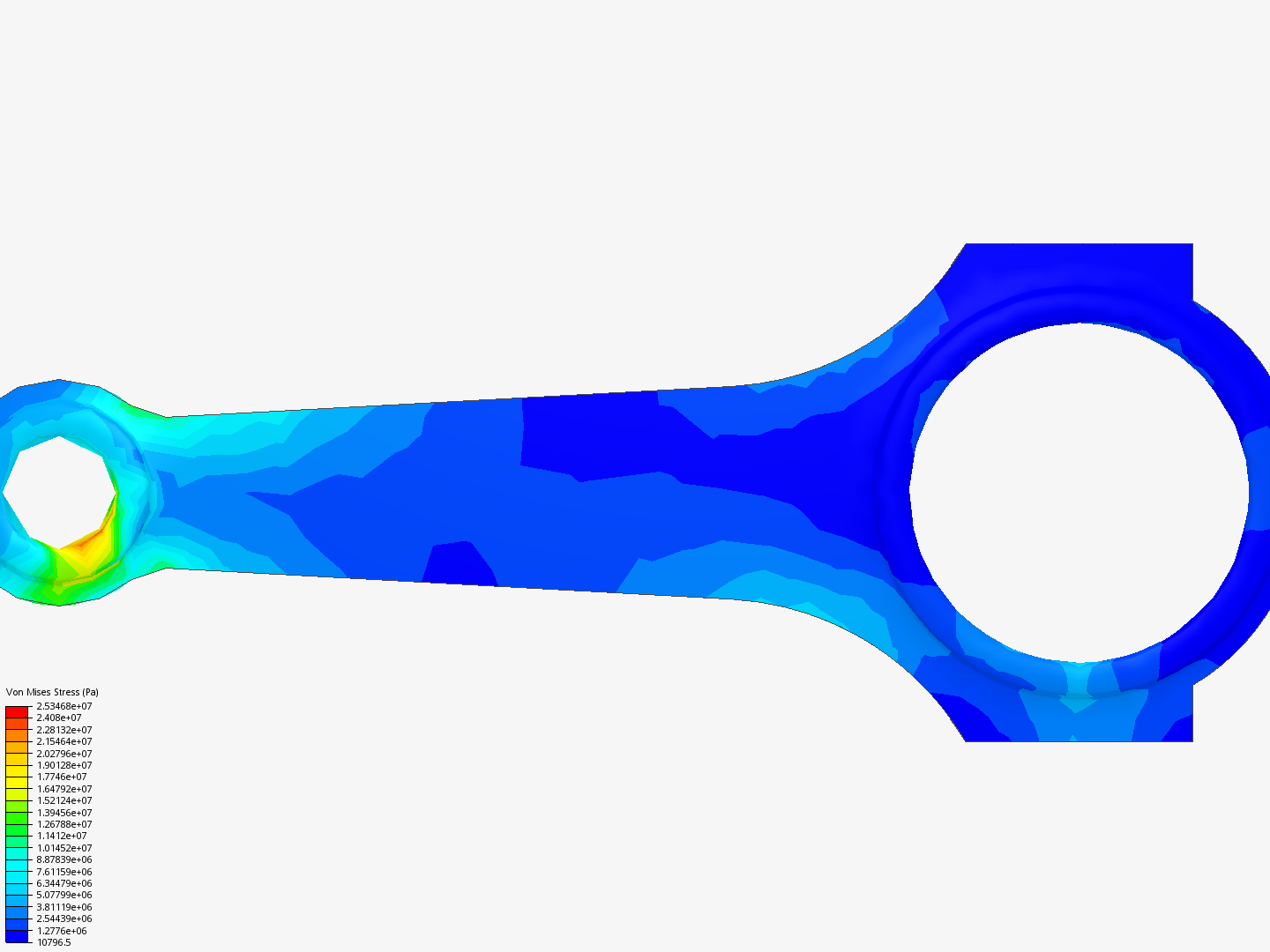 Tutorial 1: Connecting rod stress analysis image