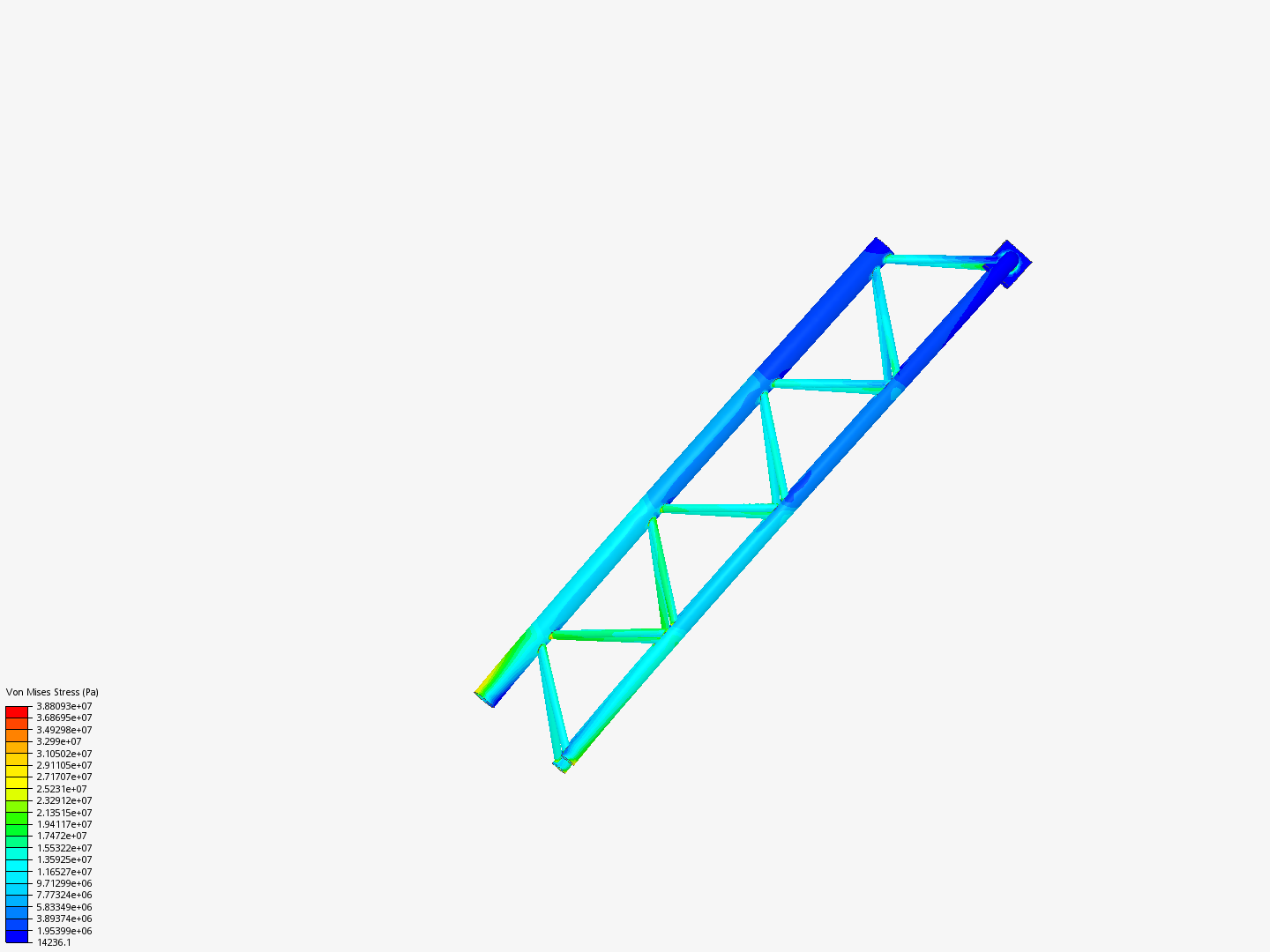 Tutorial - Linear static analysis of a crane image