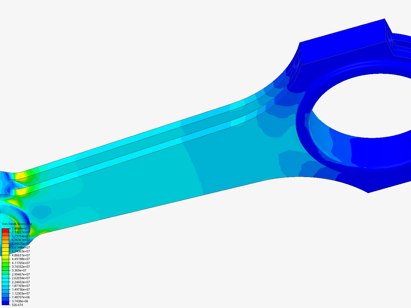 Tutorial 1: Connecting rod stress analysis image