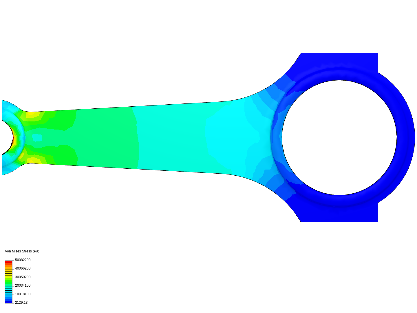 Tutorial 1: Connecting rod stress analysis image