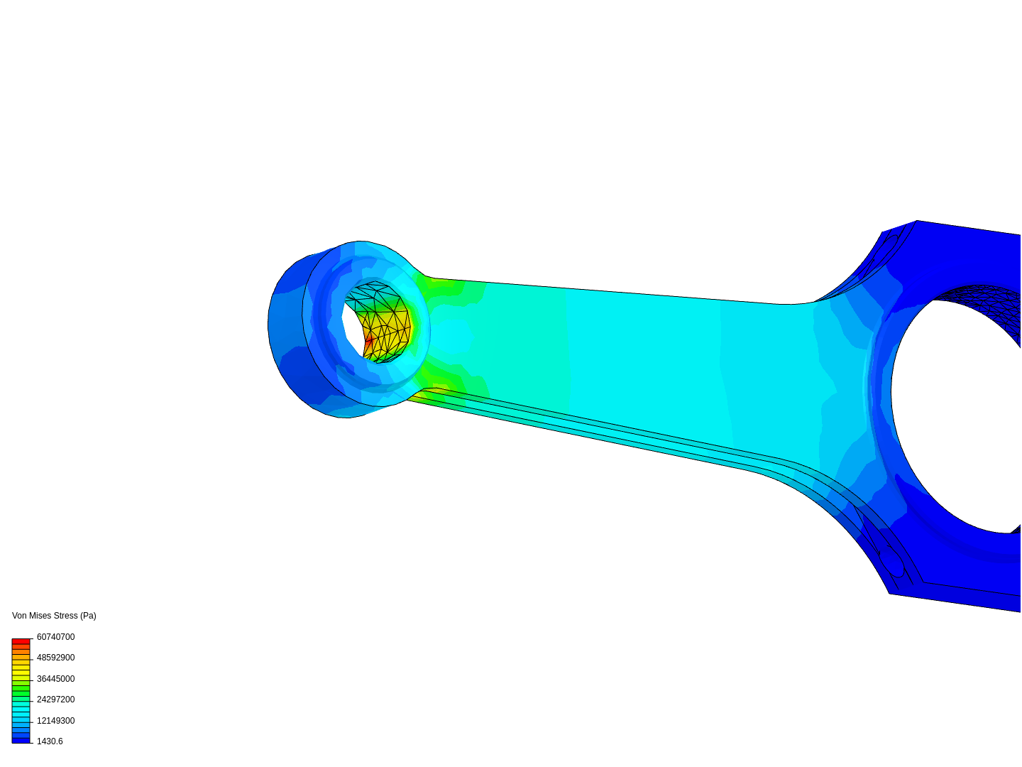 Tutorial 1: Connecting rod stress analysis image