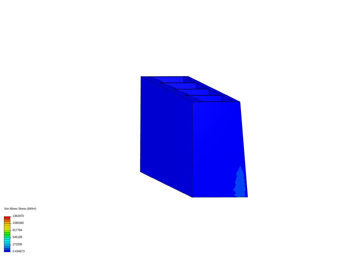 backplate 2 (single arc) - FEA image