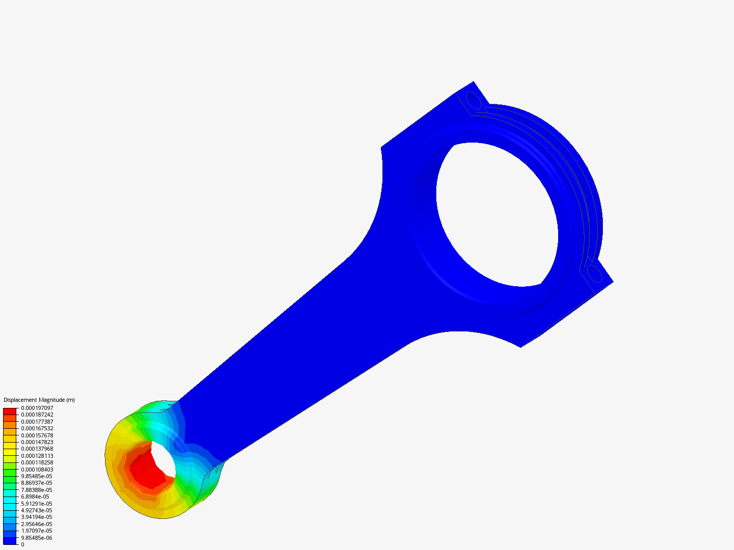 Connecting rod stress analysis image