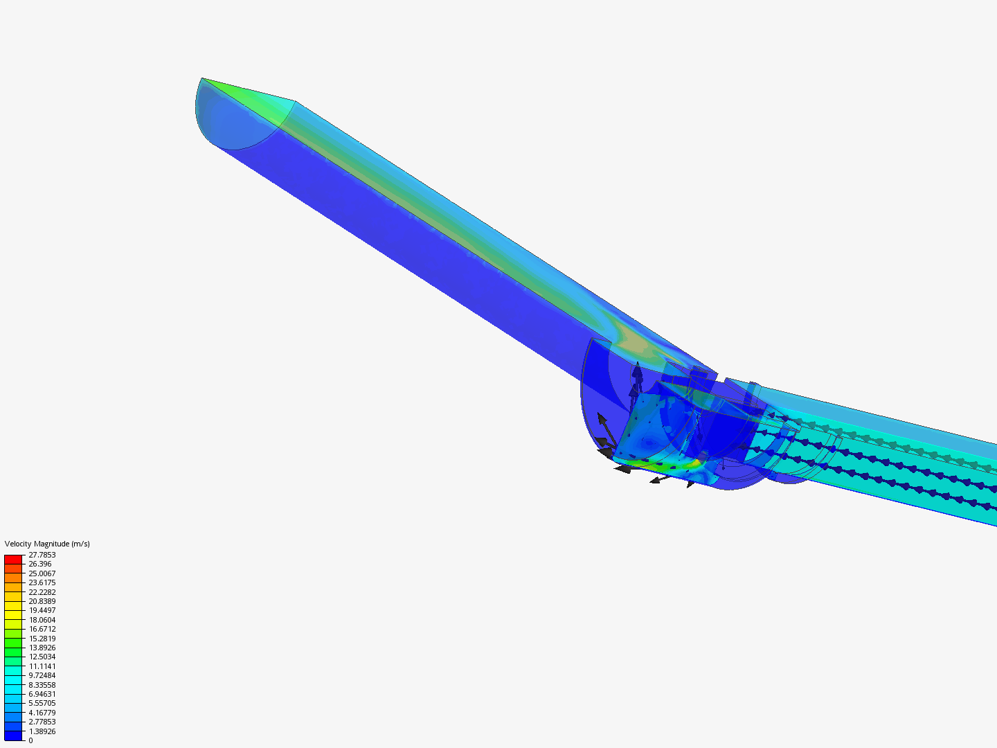 Tutorial: Fluid Flow Through a Valve image