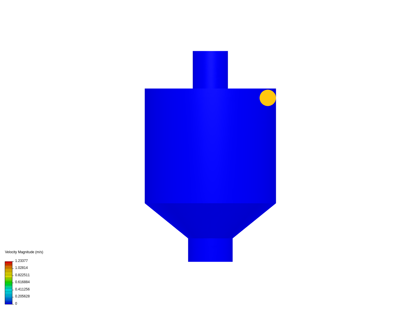 Tutorial - Flow through a cyclone seperator image