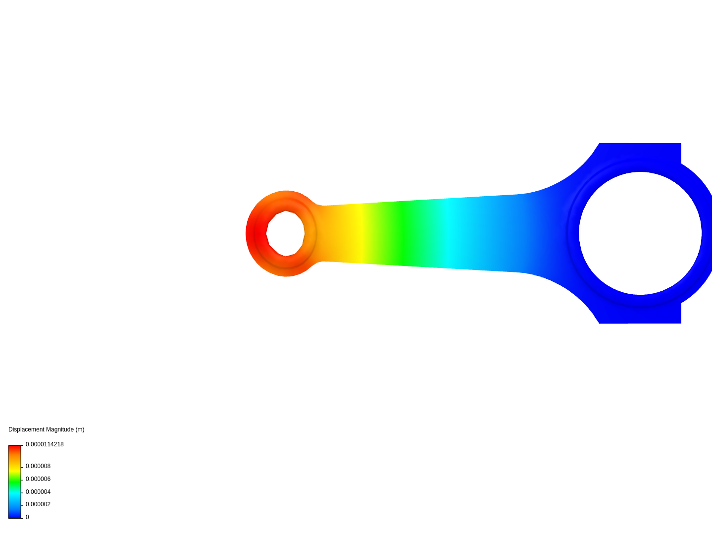 Connecting rod stress analysis image