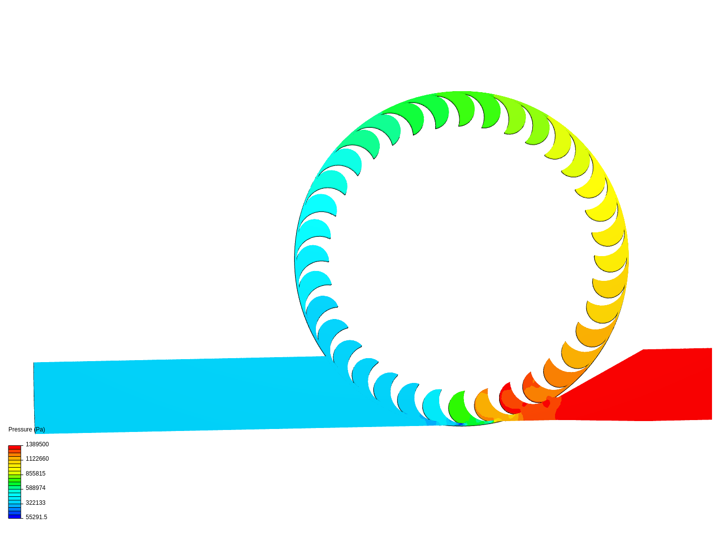 Pelton Turbine V9 Calculated image