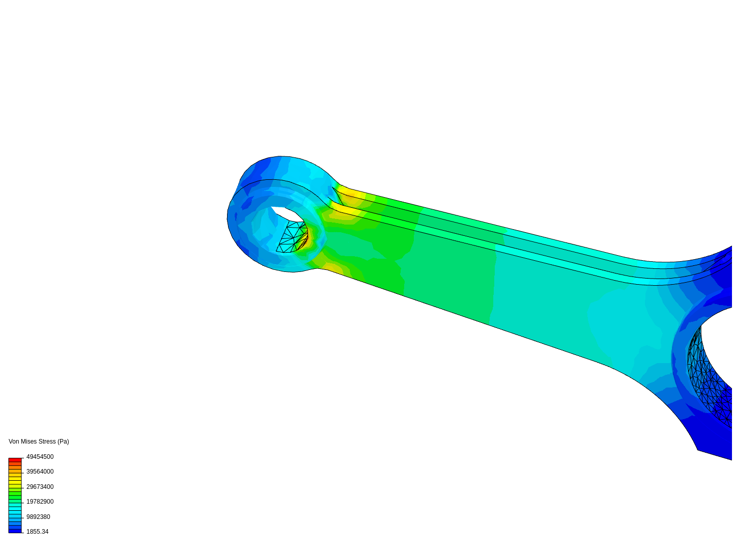 Tutorial 1: Connecting rod stress analysis image