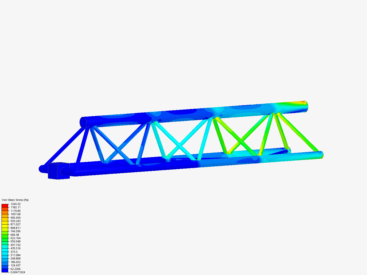 Tutorial - Linear static analysis of a crane image