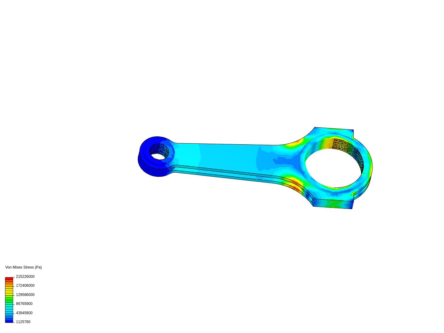 Tutorial 1: Connecting rod stress analysis image