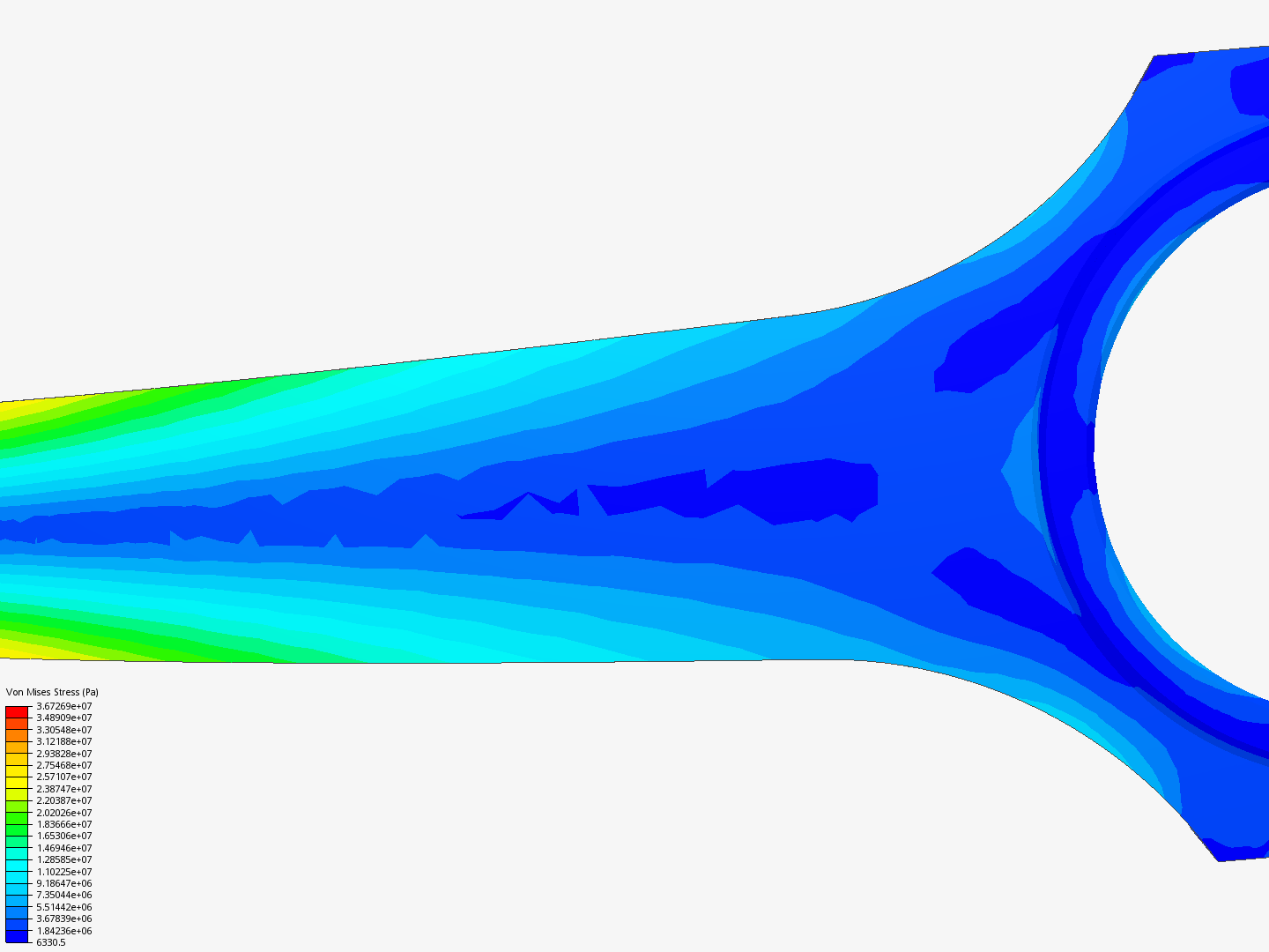 Tutorial 1: Connecting rod stress analysis image