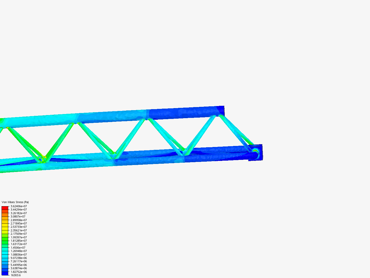 Tutorial - Linear static analysis of a crane image